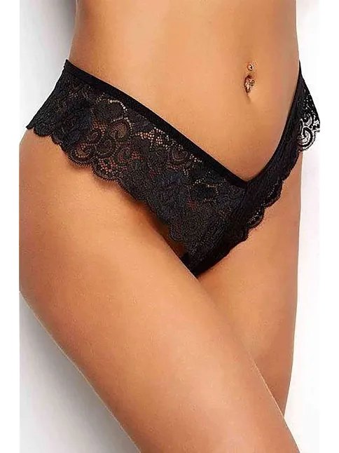 Kadın Siyah Dantelli Seksi Külot – Modern Ve Şık Tasarım