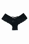 Kadın Siyah Dantelli Seksi Külot – Modern Ve Şık Tasarım