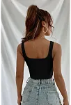 Kadın Siyah Kalın Askılı Crop Top Büstiyer – Modern Ve Şık Tasarım