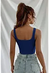 Kadın Lacivert Kalın Askılı Crop Top Büstiyer – Modern Ve Şık Tasarım