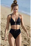 Kadın Siyah Yüksek Bel Özel Bikini Takımı – Modern, Konforlu Ve Günlük Kombinlere Uygun