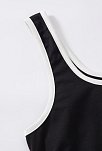 Kadın Siyah Askılı Crop Top Ve Şortlu Gecelik Takım