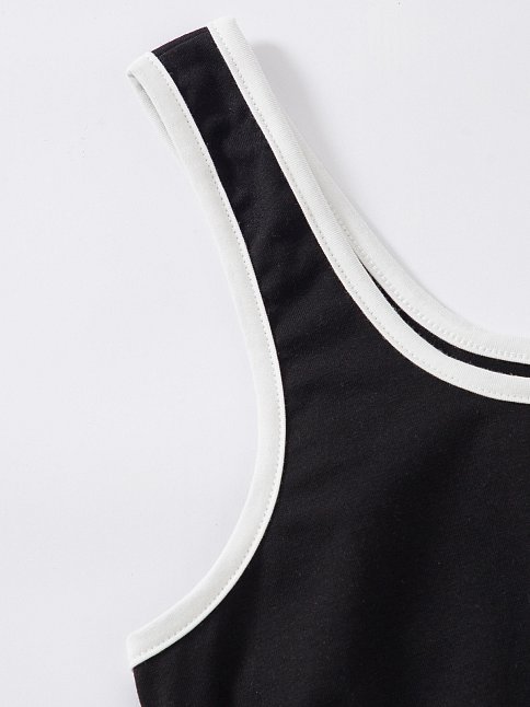 Kadın Siyah Askılı Crop Top Ve Şortlu Gecelik Takım
