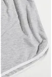 Kadın Gri Askılı Crop Top Ve Şortlu Gecelik Takım