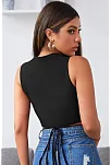 Kadın Siyah Çapraz Bağlamalı Crop Top Büstiyer – Modern Ve Şık Tasarım