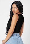 Kadın Siyah Kare Yaka Crop Top Bluz – Şık, Rahat Ve Kolay Kombinlenebilir