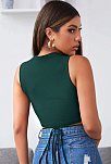 Kadın Yeşil Çapraz Bağlamalı Crop Top Büstiyer – Modern Ve Şık Tasarım