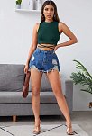 Kadın Yeşil Çapraz Bağlamalı Crop Top Büstiyer – Modern Ve Şık Tasarım