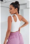 Kadın Beyaz Tek Omuz Cut Out Detaylı Crop Top Bluz – Şık, Rahat Ve Kolay Kombinlenebilir