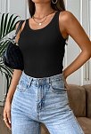 Kadın Siyah Kolsuz Kalın Askılı Uzun Crop Top Bluz & Atlet – Şık, Rahat Ve Kolay Kombinlenebilir