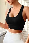 Kadın Siyah Sırtı Çapraz Lastik Detaylı Crop Top Bluz – Şık, Rahat Ve Kolay Kombinlenebilir