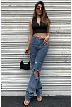 Kadın Siyah Yarım Fermuarlı Sıfır Kol Crop Top Bluz – Şık, Rahat Ve Kolay Kombinlenebilir