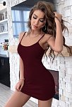 Kadın Bordo Sırt Kısmı Komple Dantelli Mini Gecelik – Modern Ve Şık Tasarım