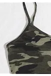 Kadın Kamuflaj Desenli Askılı Crop Top Ve Şortlu Gecelik Takım – Modern, Konforlu Ve Günlük Kombinlere Uygun