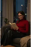 Kadın Bordo Parmak Detaylı Esnek Uzun Kollu Body