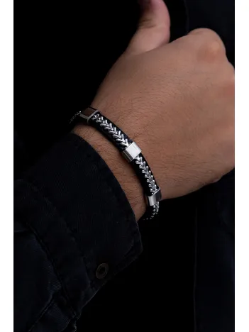 Erkek Çelik Bileklik - Balık Sırtı Model Çelik Bileklik