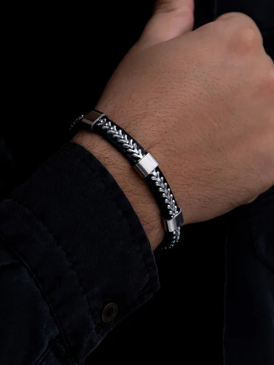 Erkek Çelik Bileklik - Balık Sırtı Model Çelik Bileklik