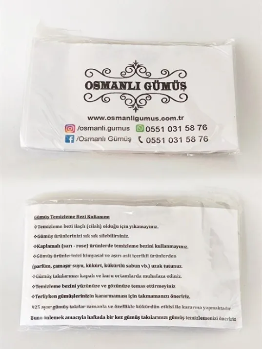 Gümüş Parlatma Temizleme Seti Gümüş Temizleme Suyu + Gümüş Parlatıcı Bez