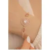 Kadın Bileklik- Gümüş Rose Renk Baget taşlı Kadın Bileklik Kadın Bileklik- Gümüş Rose Renk Baget taşlı Kadın Bileklik