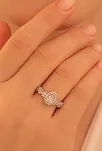Kadın Gümüş Yüzük - Aylin Damla Model Zirkon Taşlı Kadın Yüzük