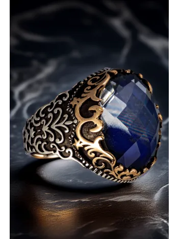 Erkek Renk Değiştiren Zirkon Taşlı İnce Kibar 925 Ayar Gümüş Yüzük