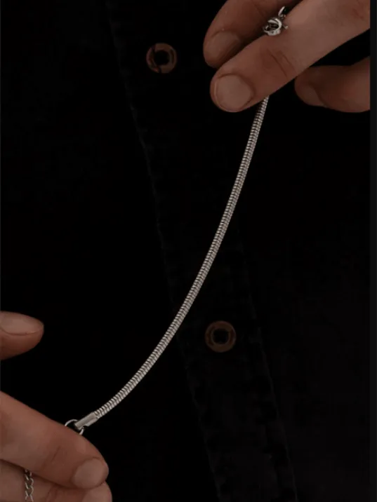 Sarp Model Kadın Erkek Çelik Bileklik