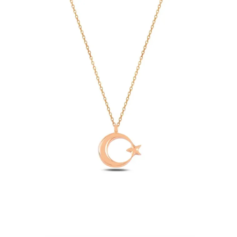 Zirkon Taşlı Rose Renk Ay Yıldız Model 2 Kadın Gümüş Kolye Gklayyldzm5-ros Zirkon Taşlı Rose Renk Ay Yıldız Model 2 Kadın Gümüş Kolye Gklayyldzm5-ros