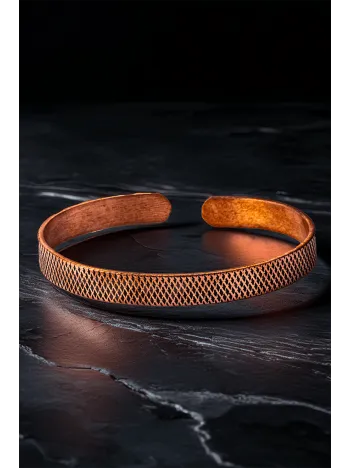 Erkek Kadın Bakır Bileklik - Yatay Çizgili Erkek Kadın Bileklik Bilezik Erkek Kadın Bakır Bileklik - Yatay Çizgili Erkek Kadın Bileklik Bilezik