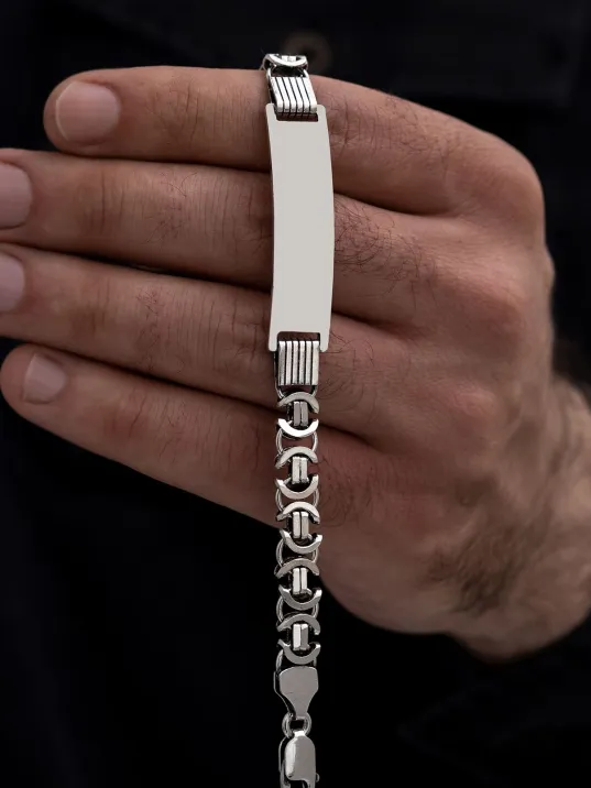 Erkek Gümüş Kolye - İsim Yazılan Gümüş Erkek Bileklik Künye Oksitli Euro Kral Model Erkek Gümüş Kolye - İsim Yazılan Gümüş Erkek Bileklik Künye Oksitli Euro Kral Model