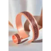 Kadın Bakır Bileklik Yüzük Set - Stella Model Özel Baskı Metal Kutu Ve Kuvars Taşı Kadın Bakır Bileklik Yüzük Set - Stella Model Özel Baskı Metal Kutu Ve Kuvars Taşı