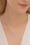 Ok Yay Bayan Gümüş Kolye Zincir