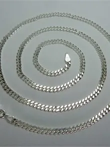 Gurmet Erkek Gümüş Kolye Zincir 3mm İnce Model