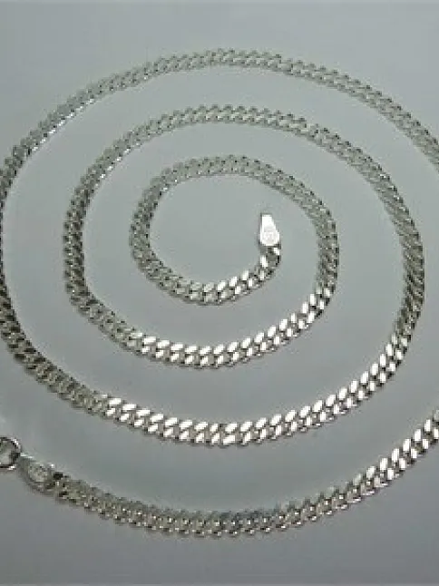 Gurmet Erkek Gümüş Kolye Zincir 3mm İnce Model
