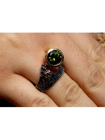 Edebali Usta Özel Tasarımı Efdal Gümüş Bayan Yüzük