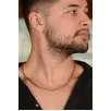 Altın Rengi 5mm Burma Halat Erkek Çelik Kolye Zincir CKLBURGUALT-ALT Altın Rengi 5mm Burma Halat Erkek Çelik Kolye Zincir CKLBURGUALT-ALT