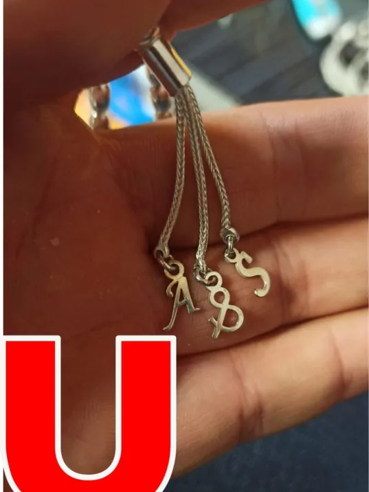 Tespih Püskülü İçin Gümüş Harf ve Şekil