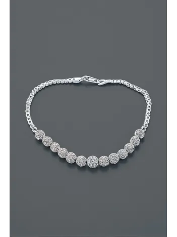 Kadın Gümüş Bileklik - Ahsen Gümüş Su Yolu Kadın Bileklik