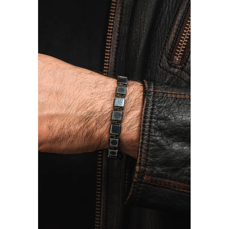 Erkek Kadın Doğal Taş Bileklik - Hematit Doğal Taşlı Makrome Gemi Dümeni Model Unisex Bileklik Erkek Kadın Doğal Taş Bileklik - Hematit Doğal Taşlı Makrome Gemi Dümeni Model Unisex Bileklik