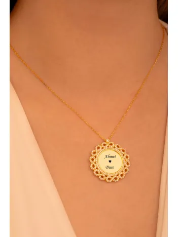 Kişiye Özel İsimli Altın Kaplama Sonsuzluklu Bayan Gümüş Kolye Kişiye Özel İsimli Altın Kaplama Sonsuzluklu Bayan Gümüş Kolye