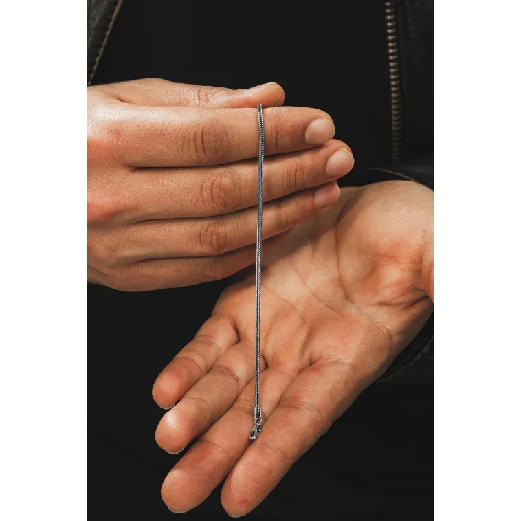 2mm Erkek Gümüş Bileklik - Tilki Kuyruğu Model Gümüş Bileklik 2mm Erkek Gümüş Bileklik - Tilki Kuyruğu Model Gümüş Bileklik