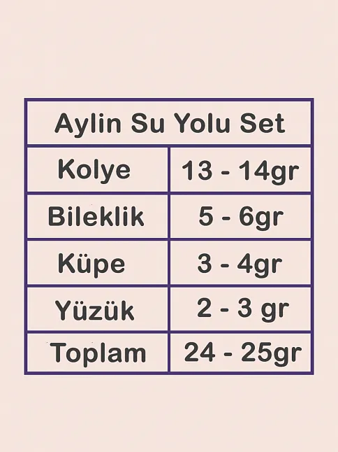 Kadın Gümüş Takı Seti - Aylin Damla Model Zirkon Taşlı Kolye, Bileklik, Yüzük, Küpe Tam Set