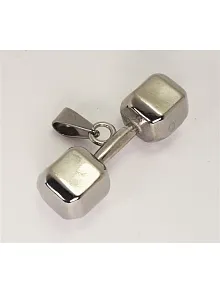 Paslanmaz Çelik Dambıl Dumbell Erkek Kolye Ucu Küçük Boy