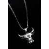 Erkek Gümüş Kolye - Chicago Bulls - Boğa Kafası Figürlü Erkek Kolye Erkek Gümüş Kolye - Chicago Bulls - Boğa Kafası Figürlü Erkek Kolye