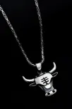 Erkek Gümüş Kolye - Chicago Bulls - Boğa Kafası Figürlü Erkek Kolye Erkek Gümüş Kolye - Chicago Bulls - Boğa Kafası Figürlü Erkek Kolye