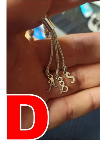 Tespih Püskülü İçin Gümüş Harf ve Şekil