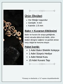 Kadın Bakır Bileklik - Ece Model Kadın Bakır Kelepçe Bileklik Bilezik