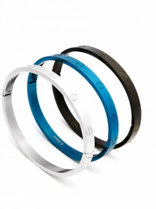 OttoMan Vidalı Tasarım Kelepçe Erkek Çelik Bileklik OttoMan Vidalı Tasarım Kelepçe Erkek Çelik Bileklik