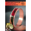 Kadın Bakır Bileklik - Chlara Model Özel Baskı Metal Kutu Ve Doğal Taşlar