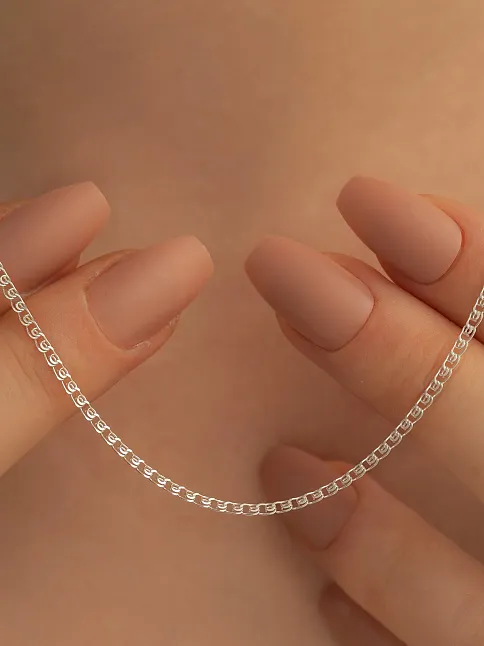 Kadın Gümüş Kolye - 1.5 mm Love Model Gümüş Kolye
