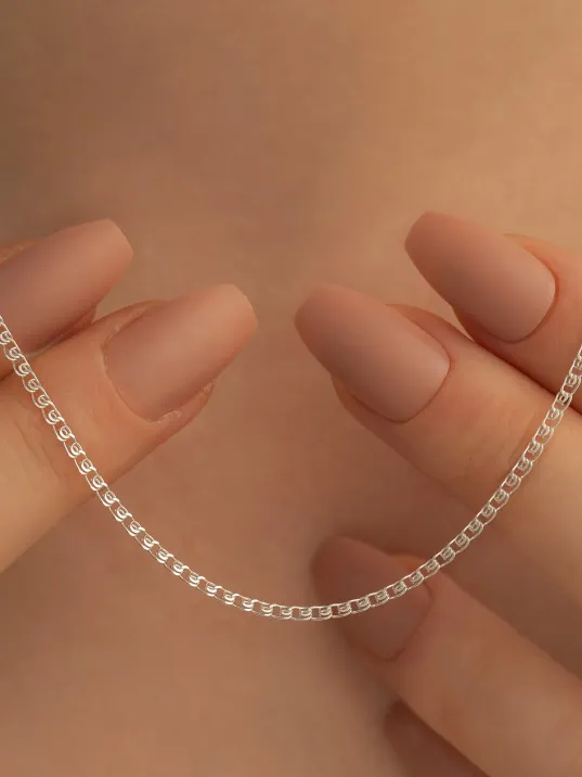 Kadın Gümüş Kolye - 1.5 mm Love Model Gümüş Kolye Kadın Gümüş Kolye - 1.5 mm Love Model Gümüş Kolye